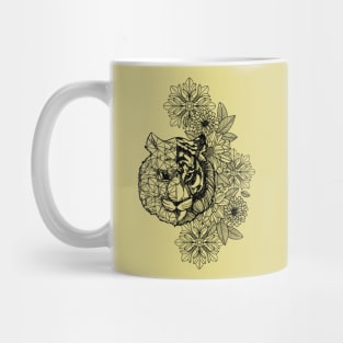 Lineart Tiger Mug